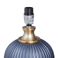 Fabric Table Lamp With Drum Shade Blue - Olivia & May -Adesso Lighting Deals Store GUEST 6b4bfaed ca86 4c96 a5c7 170b20a0d57c