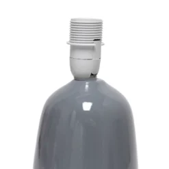 10.04" Traditional Ceramic Thimble Base Bedside Table Desk Lamp With Matching Fabric Shade Gray - Simple Designs 10 10.04" Traditional Ceramic Thimble Base Bedside Table Desk Lamp With Matching Fabric Shade Gray - Simple Designs -Adesso Lighting Deals Store GUEST 6b5df66c c1d2 423f 97ea d8ff364ed36d