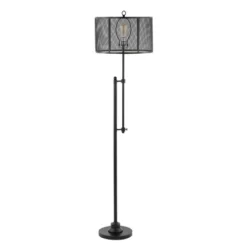 64.5" Noah Modern Industrial Iron Height-Adjustable LED Floor Lamp Black (Includes LED Light Bulb) - JONATHAN Y -Adesso Lighting Deals Store GUEST 6ce831ed 9b0d 4da7 96d9 4ad16f699a15