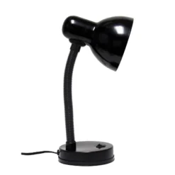 14.25" Traditional Fundamental Metal Desk Task Lamp And Bowl Shaped Shade With Flexi Gooseneck Black - Creekwood Home -Adesso Lighting Deals Store GUEST 70948efd 0463 41c1 b9f2 d3963ca0959c