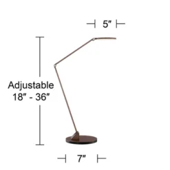 Possini Euro Design Magnum Modern Desk Lamp 36" Tall French Bronze Brown Metal LED Adjustable For Bedroom Living Room Bedside Nightstand Office House -Adesso Lighting Deals Store GUEST 710f67fe 8002 4719 b066 475edd1e5cca