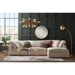 Possini Euro Design Hemingson Gold Large Chandelier 33" Wide Modern Sputnik 12-Light LED Fixture For Dining Room House Foyer Kitchen Island Entryway -Adesso Lighting Deals Store GUEST 73b694a8 0a46 4c39 8888 bacef461e3d6