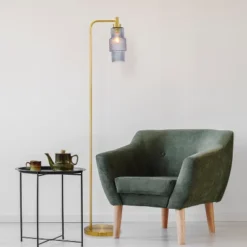 63" Kyra Pillar Shade Floor Lamp Blue/Gold - River Of Goods 11 63" Kyra Pillar Shade Floor Lamp Blue/Gold - River Of Goods -Adesso Lighting Deals Store GUEST 768ea114 13a4 4483 b73e 351bf09c4e2f