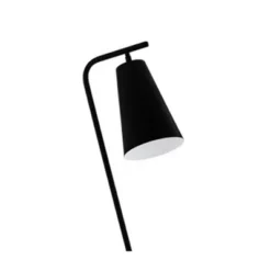 1-Light Floor Lamp With Metal Shade Black/White - EGLO