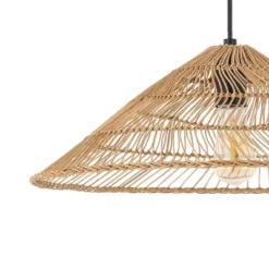 20.25" 1-Light Nova Farmhouse Coastal Rattan LED Pendant Brown - JONATHAN Y -Adesso Lighting Deals Store GUEST 77d96bce 4b88 42be 9042 698ab0f781bf