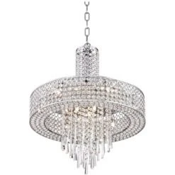 Vienna Full Spectrum Crystal Cascade Chrome Chandelier 19 1/2" Wide Modern 9-Light LED Fixture For Dining Room House Kitchen Island Entryway Bedroom 9 Vienna Full Spectrum Crystal Cascade Chrome Chandelier 19 1/2" Wide Modern 9-Light LED Fixture For Dining Room House Kitchen Island Entryway Bedroom -Adesso Lighting Deals Store GUEST 7cc93eb5 8f30 4103 bc5f 2bcaf808acc7