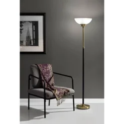 71" Bergen Collection Torchiere Black - Adesso -Adesso Lighting Deals Store GUEST 7f37f265 0077 48e5 bea1 39c46d9541ca