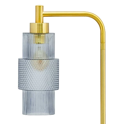 63" Kyra Pillar Shade Floor Lamp Blue/Gold - River Of Goods 7 63" Kyra Pillar Shade Floor Lamp Blue/Gold - River Of Goods - Image 7