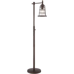Franklin Iron Works Industrial Rustic Farmhouse Floor Lamp With USB Port 61" Tall Oil Rubbed Bronze Downbridge LED Seeded Glass Shade For Living Room 15 Franklin Iron Works Industrial Rustic Farmhouse Floor Lamp With USB Port 61" Tall Oil Rubbed Bronze Downbridge LED Seeded Glass Shade For Living Room -Adesso Lighting Deals Store GUEST 832e0afe 713a 4e76 94b6 5a0b2270be2e