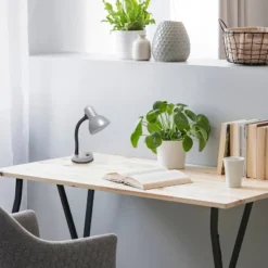 14.25" Traditional Fundamental Metal Desk Task Lamp And Bowl Shaped Shade With Flexi Gooseneck Slate Gray - Creekwood Home -Adesso Lighting Deals Store GUEST 83cf96fb 7ede 4cf5 8f4d f01f656f88ff