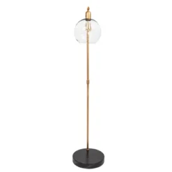 Metal And Wood Floor Lamp With Glass Globe Shade Gold - Storied Home -Adesso Lighting Deals Store GUEST 8875eb27 3b53 43b2 a17e f1f6e6ffc461