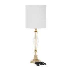 26" X 10" Glam Glass Table Lamp Gold - Olivia & May 9 26" X 10" Glam Glass Table Lamp Gold - Olivia & May -Adesso Lighting Deals Store GUEST 88aeb7c7 402c 4033 a3bd dd1cc41cd8ce