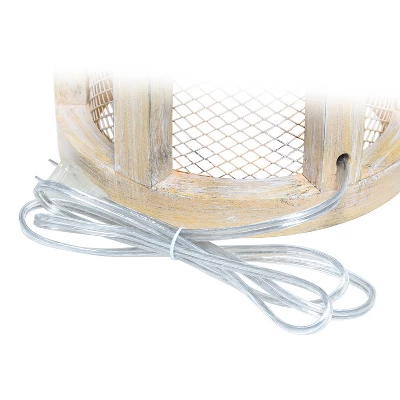 Wood Arch Farmhouse Table Lamp With Fabric Shade Natural - Lalia Home 6 Wood Arch Farmhouse Table Lamp With Fabric Shade Natural - Lalia Home - Image 6