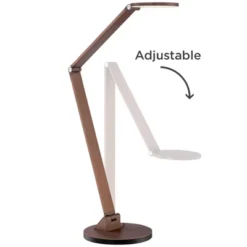 Possini Euro Design Magnum Modern Desk Lamp 36" Tall French Bronze Brown Metal LED Adjustable For Bedroom Living Room Bedside Nightstand Office House -Adesso Lighting Deals Store GUEST 8f910f18 8c63 492c 82b3 f73cca3d94bc