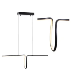 34.5" Adjustable Metal Ali Dimmable Linear Pendant (Includes Energy Efficient Light Bulb) - JONATHAN Y -Adesso Lighting Deals Store GUEST 903b28c4 f7e8 4635 9273 8f962951c4ae