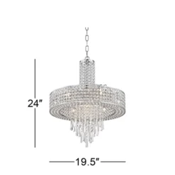 Vienna Full Spectrum Crystal Cascade Chrome Chandelier 19 1/2" Wide Modern 9-Light LED Fixture For Dining Room House Kitchen Island Entryway Bedroom 10 Vienna Full Spectrum Crystal Cascade Chrome Chandelier 19 1/2" Wide Modern 9-Light LED Fixture For Dining Room House Kitchen Island Entryway Bedroom -Adesso Lighting Deals Store GUEST 92f86ceb ca38 4c04 9086 a1c2f1402a3d