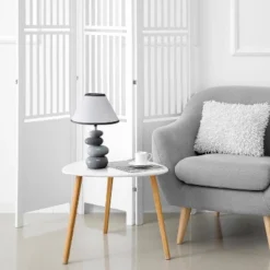 14.7" Contemporary Ceramic Stacking Stones Table Desk Lamp Gray - Creekwood Home -Adesso Lighting Deals Store GUEST 9352a26c 6a11 4685 81f1 1d6c3fa42d3c