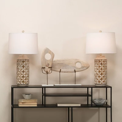 Flora Table Lamp White - Splendor Home 2 Flora Table Lamp White - Splendor Home - Image 2