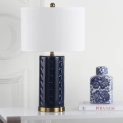 Roxanne Table Lamp (Set Of 2) - Navy - Safavieh -Adesso Lighting Deals Store GUEST 93766016 9c56 40f3 a05c aed70c143554