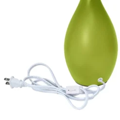 18.11" Traditional Standard Ceramic Dewdrop Table Desk Lamp With Matching Fabric Shade Green - Creekwood Home -Adesso Lighting Deals Store GUEST 95a1c77e 7dad 4546 abfe 8dda5c3990e8