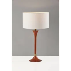 Rebecca Table Lamp Walnut Rubberwood With Antique Brass Accent - Adesso -Adesso Lighting Deals Store GUEST 974c36ee a7c8 47eb 90a5 6d329d5ddbff