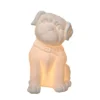 Porcelain Puppy Dog Shaped Table Lamp White - Elegant Designs