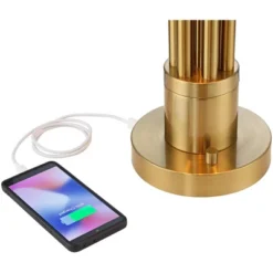 Possini Euro Design Possini Euro® Granview Desk Lamp With Glass Shade And Dual USB Ports 12 Possini Euro Design Possini Euro® Granview Desk Lamp With Glass Shade And Dual USB Ports -Adesso Lighting Deals Store GUEST 9b40a92d 393d 489d 8ea1 114efb01132f