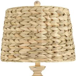 Regency Hill Carlisle Modern Coastal Table Lamps 26 1/2" High Set Of 2 Beige Sea Grass Tapered Drum Shade For Bedroom Living Room Bedside Nightstand -Adesso Lighting Deals Store GUEST 9c226f57 ff8f 40a6 9a1f f07da7d2059b