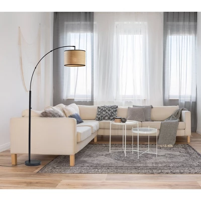 Bowery Arc Lamp Black - Adesso 1 Bowery Arc Lamp Black - Adesso