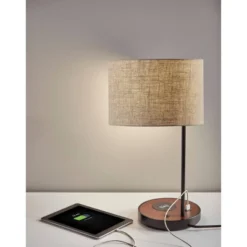 19.5" Oliver Charge Table Lamp Black - Adesso -Adesso Lighting Deals Store GUEST a06b5016 b501 48c2 9405 f787c6c6eb0d