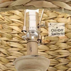 Regency Hill Carlisle Modern Coastal Table Lamps 26 1/2" High Set Of 2 Beige Sea Grass Tapered Drum Shade For Bedroom Living Room Bedside Nightstand -Adesso Lighting Deals Store GUEST a1859e11 0b26 456b 824b bf919d356390