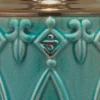 Tabitha Ceramic Table Lamp Turquoise Blue - Splendor Home