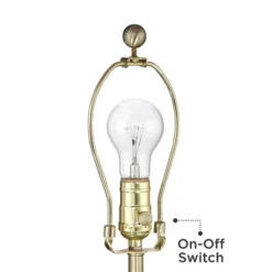 360 Lighting Modern Table Lamp With USB Charging Port 20.5" High Green Ribbed Ceramic Oatmeal Fabric Drum Shade For Bedroom Desk (Color May Vary) -Adesso Lighting Deals Store GUEST a7b7ff37 d57f 4bd7 a4f8 0eb4280e4a79