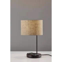 19.5" Oliver Charge Table Lamp Black - Adesso -Adesso Lighting Deals Store GUEST a902dd83 41d2 46ae 8b48 8da7699d5247