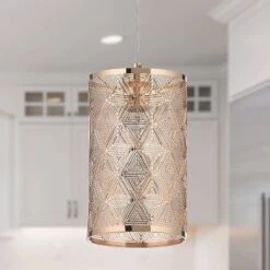 6" 1-Light Madeline Pendant Gold - River Of Goods -Adesso Lighting Deals Store GUEST ad7dc870 11b4 4509 9288 a4771a4ea598