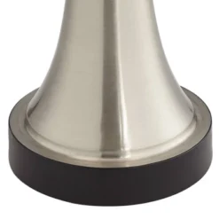 360 Lighting Seymore Modern Table Lamps 26" High Set Of 2 Silver With USB Charging Port LED Touch On Off White Drum Shade For Bedroom Living Room Desk -Adesso Lighting Deals Store GUEST ae420147 72f7 4bec 80d7 84b5238e666a