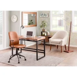 Arturo Contemporary Floor Lamp With Walnut Wood And Fabric Shade White (Includes LED Light Bulb) - LumiSource -Adesso Lighting Deals Store GUEST b3021ff4 db16 4cd4 a1e5 f149cae319cb