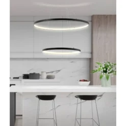 24" Metal Round Brice Chandelier (Includes Energy Efficient Light Bulb) Black - JONATHAN Y -Adesso Lighting Deals Store GUEST b5ea4da6 649c 4105 b547 c1a33333ec52
