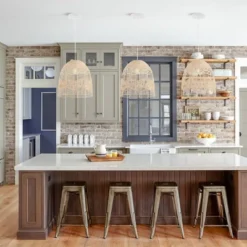 17.5" 1-Light Sofia Farmhouse Coastal Rattan LED Pendant Brown - JONATHAN Y -Adesso Lighting Deals Store GUEST bf225c49 d102 4cac b4cd e46d861c7f2a