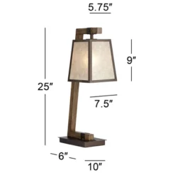 Franklin Iron Works Tribeca Rustic Farmhouse Table Lamp 25" High Metal With USB Charging Port Light Mica Drum Shade For Bedroom Living Room Bedside 15 Franklin Iron Works Tribeca Rustic Farmhouse Table Lamp 25" High Metal With USB Charging Port Light Mica Drum Shade For Bedroom Living Room Bedside -Adesso Lighting Deals Store GUEST c03f8d5e 1a98 44a5 94c5 8544df78b3db