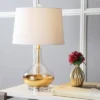 24.5" Glass West Table Lamp (Includes LED Light Bulb) Clear - JONATHAN Y