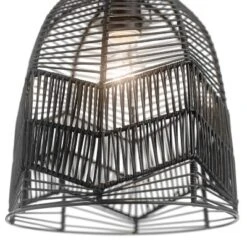 10" 1-Light Zola Pendant Rattan Black - River Of Goods -Adesso Lighting Deals Store GUEST c9f8bb8f 44ff 4d90 ac6c c8f62e087061