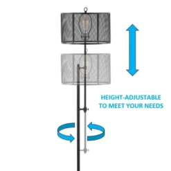64.5" Noah Modern Industrial Iron Height-Adjustable LED Floor Lamp Black (Includes LED Light Bulb) - JONATHAN Y -Adesso Lighting Deals Store GUEST ce3b4e3b b261 42e0 b670 04c0ba0e0a0c