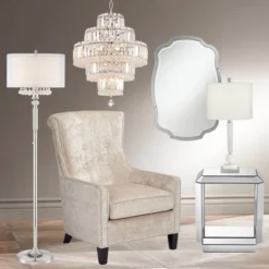 Vienna Full Spectrum Magnificence Chrome Chandelier 18 1/2" Wide Modern Faceted Crystal Glass 18-Light LED Fixture For Dining Room Home Kitchen Island -Adesso Lighting Deals Store GUEST d02fb2a7 24f8 4e7b 957e ff4a4f42c4ae