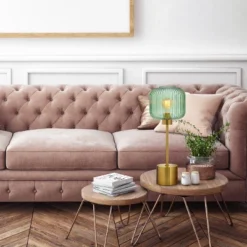 21" Jasmine Globe Shade Table Lamp Green - River Of Goods -Adesso Lighting Deals Store GUEST d2354186 bd27 47e9 8d48 882bc0f9e18f