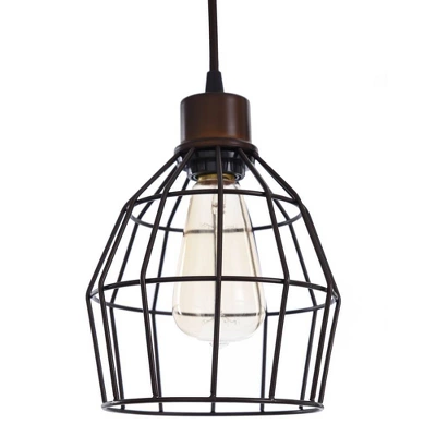Madison Metal Three Pendant Floor Lamp Bronze With Cage Shade - StyleCraft 4 Madison Metal Three Pendant Floor Lamp Bronze With Cage Shade - StyleCraft - Image 4