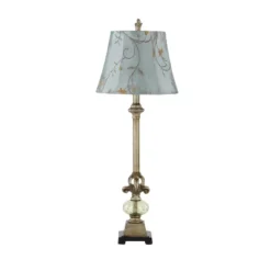 Polystone Buffet Lamp With Tapered Shade Gold - Olivia & May -Adesso Lighting Deals Store GUEST d726c37a b718 4e55 be6c 6daf20a896d7