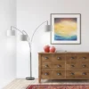 Trinity Arc Lamp Brushed Steel - Adesso
