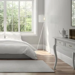 61" Cage Shade Metal Tripod Floor Lamp Ingrid White - River Of Goods 11 61" Cage Shade Metal Tripod Floor Lamp Ingrid White - River Of Goods -Adesso Lighting Deals Store GUEST dc935073 fc1d 4eab 989a ce13380c7f8a