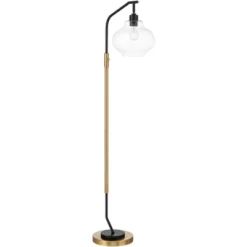 Possini Euro Design Tarrah Mid Century Modern 63" Tall Chairside Arc Floor Lamp Gold Black Metal Clear Glass Shade For Living Room House 13 Possini Euro Design Tarrah Mid Century Modern 63" Tall Chairside Arc Floor Lamp Gold Black Metal Clear Glass Shade For Living Room House -Adesso Lighting Deals Store GUEST dd7d14e1 a95a 4322 9b89 9edc5a7ad80c